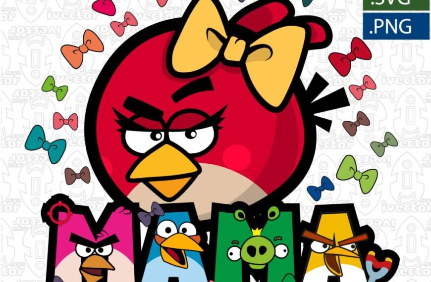 RED MAMA ANGRI BIRDS EPS VECTPR