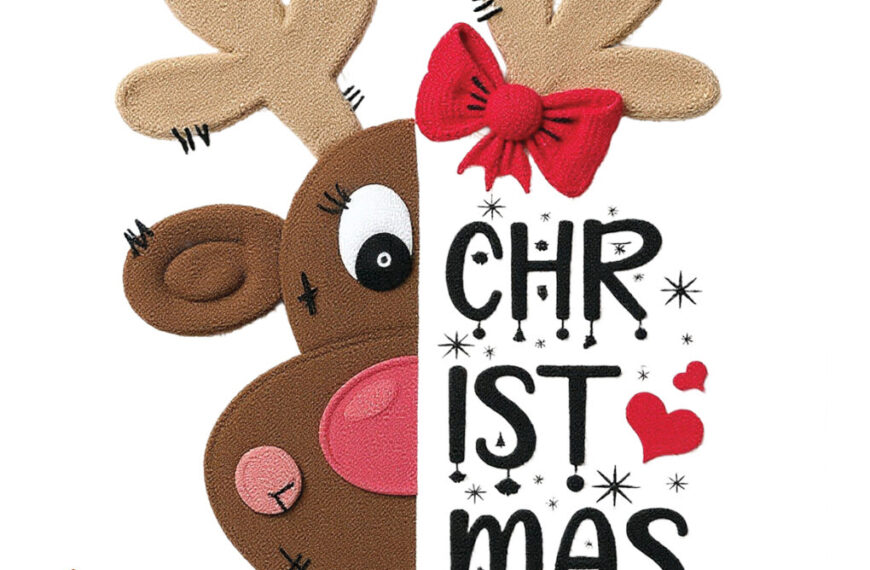 RENO CHRISTMAS CROCHET PNG ALTA CALIDAD