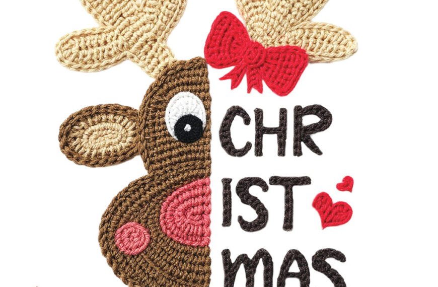 RENO CHRISTMAS CROCHET PNG ALTA CALIDAD