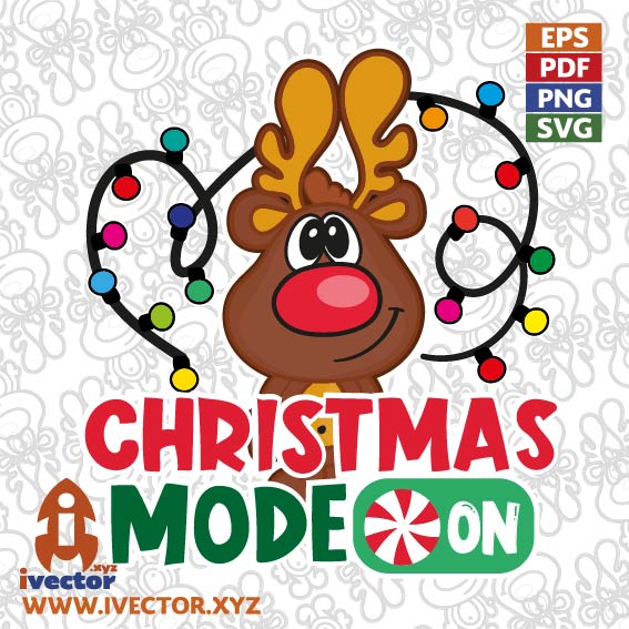 RENO CHRISTMAS MODE ON VECTOR EDITABLE