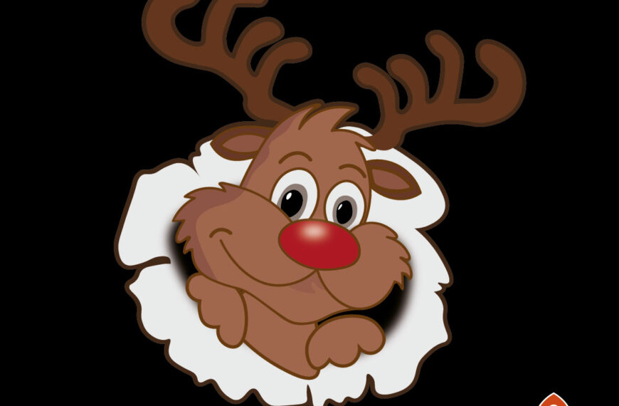 RENO MACHO NAVIDEÑO GRIETA VECTOR EPS PDF EDITABLE