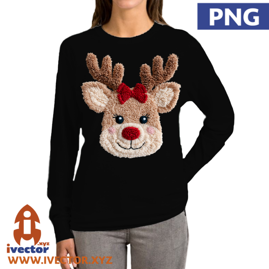 RENO-NAVIDENO-HEMBRA-SONRISA-CROCHET-P2 RENO NAVIDEÑO HEMBRA SONRISA CROCHET