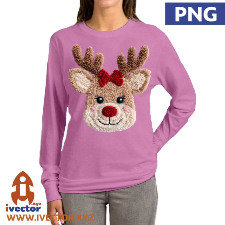 RENO-NAVIDENO-HEMBRA-SONRISA-CROCHET-P3 RENO NAVIDEÑO HEMBRA SONRISA CROCHET