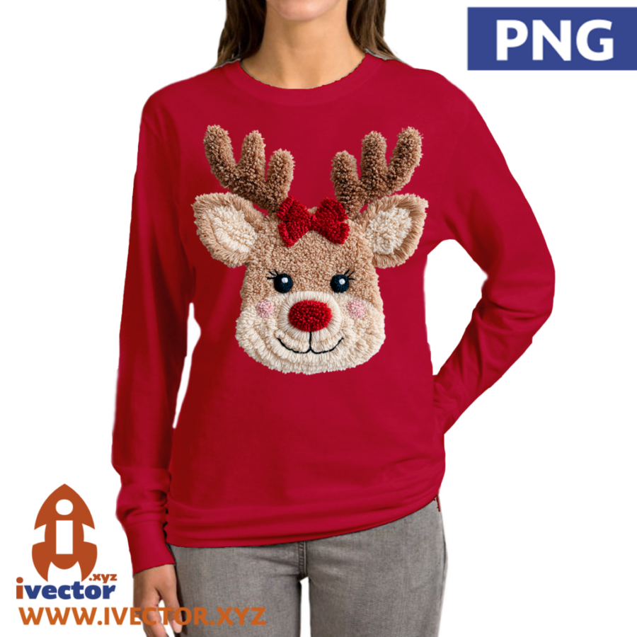 RENO-NAVIDENO-HEMBRA-SONRISA-CROCHET-P5 RENO NAVIDEÑO HEMBRA SONRISA CROCHET