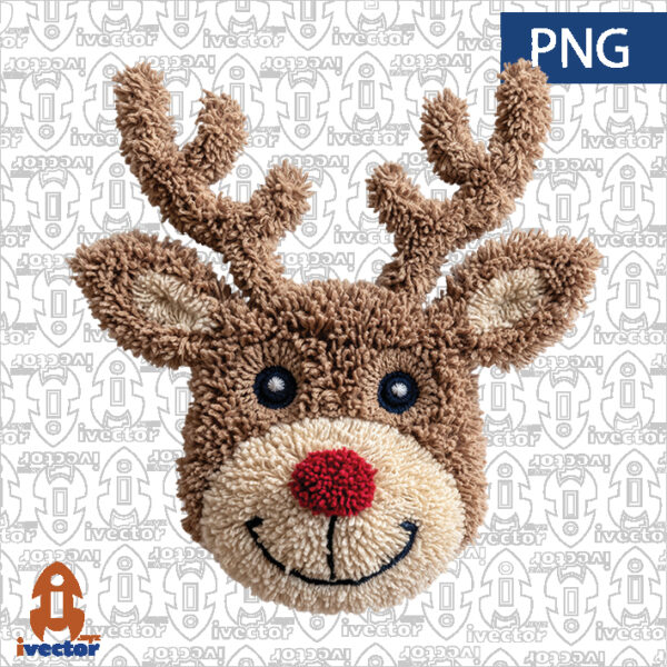 RENO-NAVIDENO-SONRISA-CROCHET-A1-600x600 Vectores completamente editables