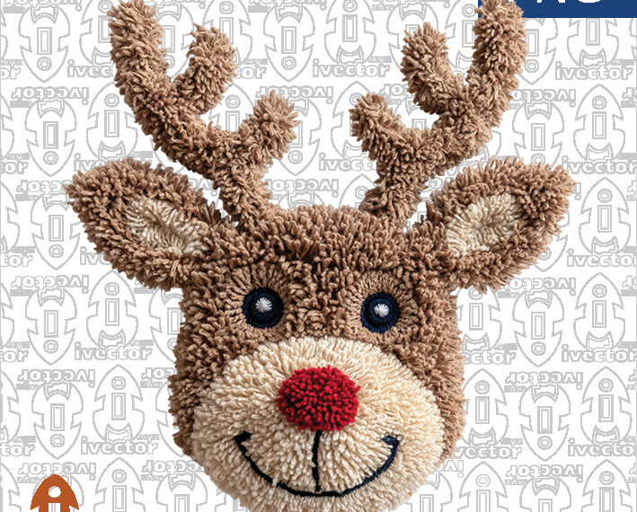 RENO NAVIDEÑO SONRISA CROCHET
