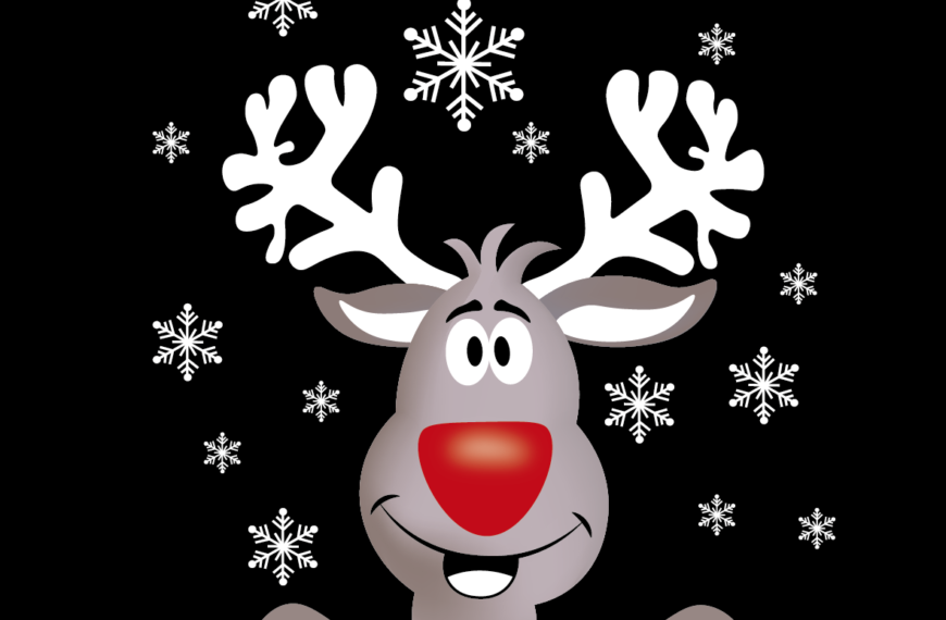 RENO NAVIDEÑO SONRISA VECTOR EDITABLE EPS PDF
