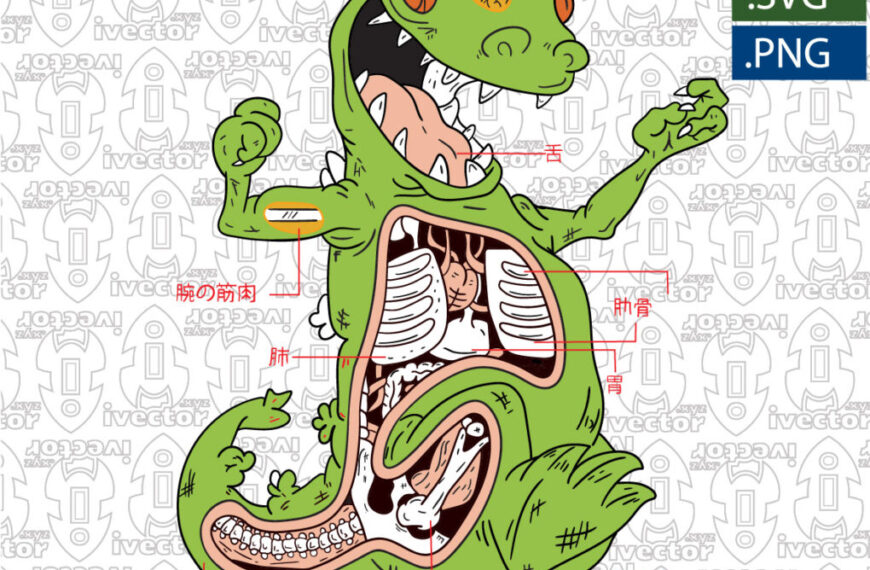 REPTAR RUGRATS VERDE VECTOR EDITABLE