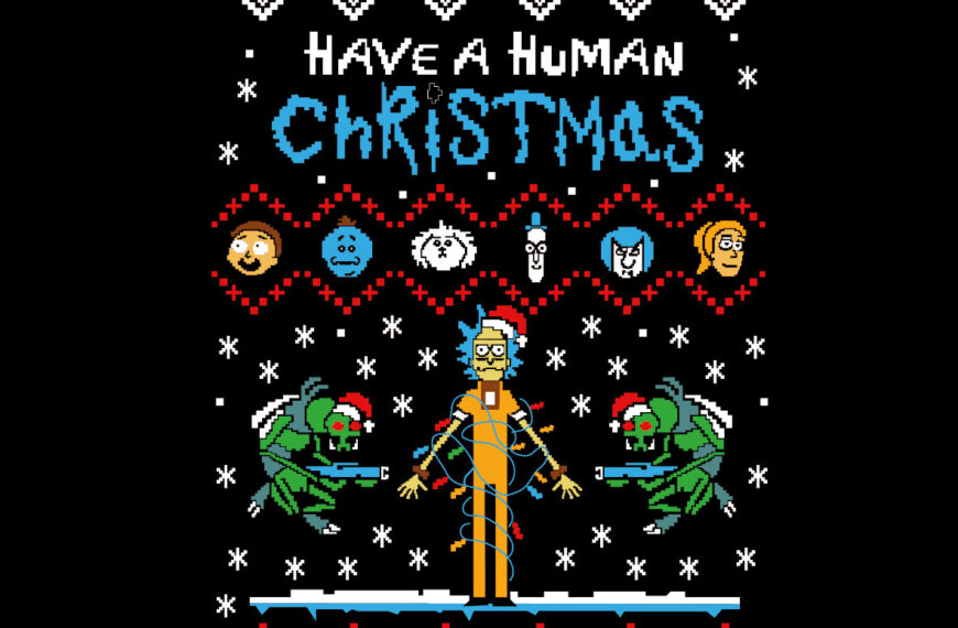 RICK Y MORTY NAVIDAD BORDADO VECTOR EDITABLE EPS PDF