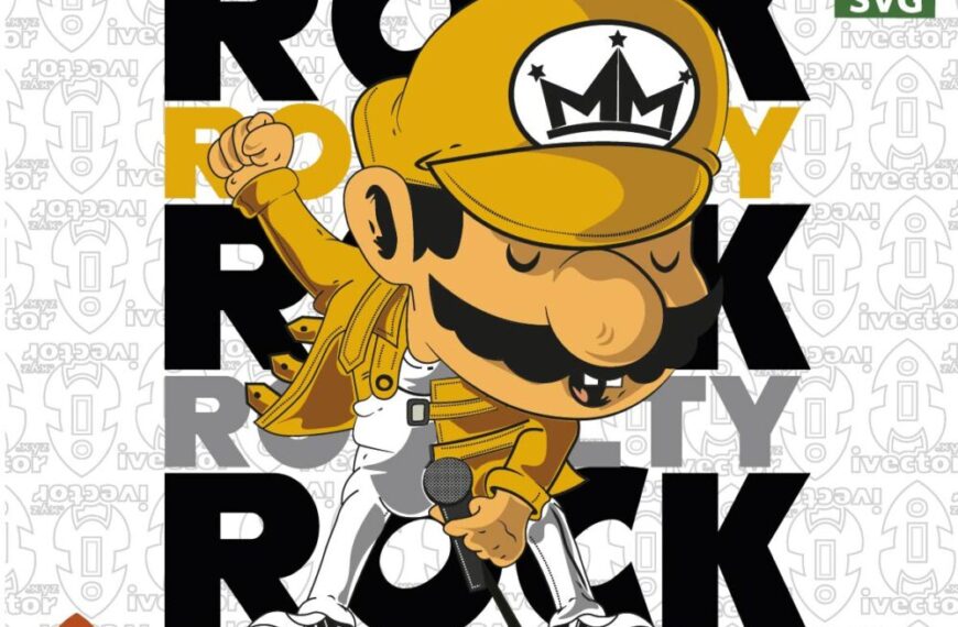 ROCK ROYALTY PERSONAJE VECTORIZADO MUSICA