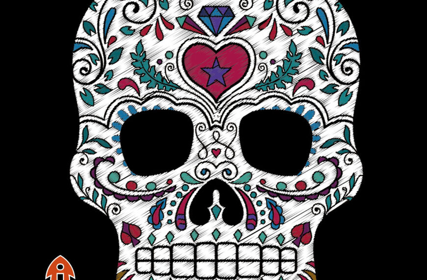 ROSTRO CALAVERA CATRINA TIPO BORDADO VECTOR EPS PDF