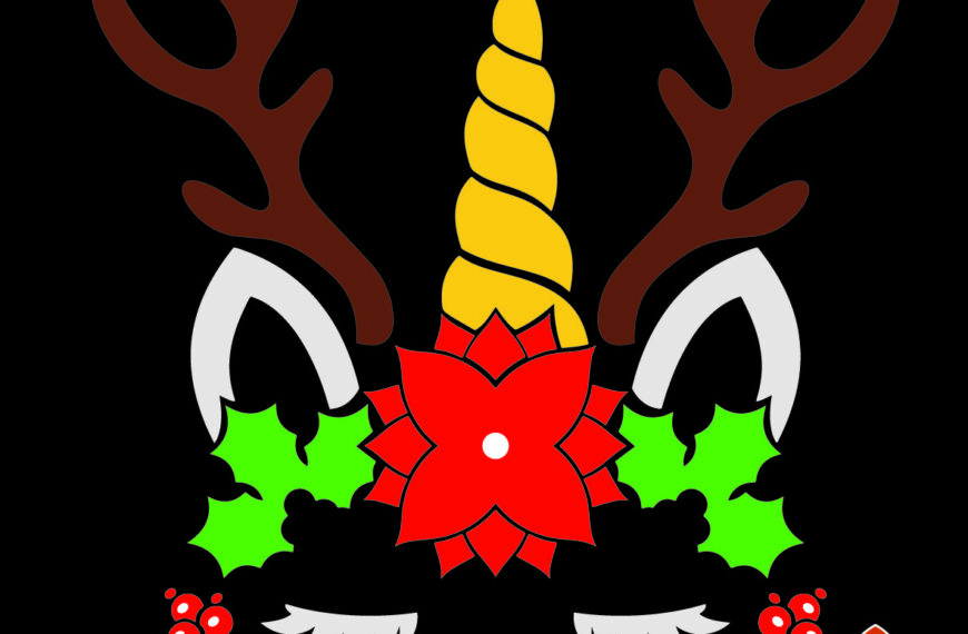 ROSTRO UNICORNIO RENO NAVIDEÑO VECTOR EPS PDF