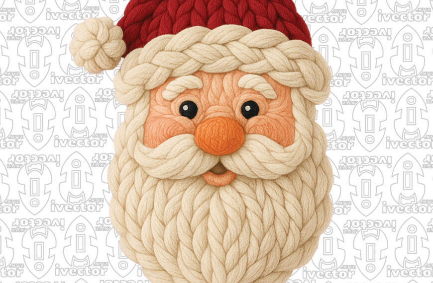ROSTRO SANTA CROCHET PNG ALTA CALIDAD