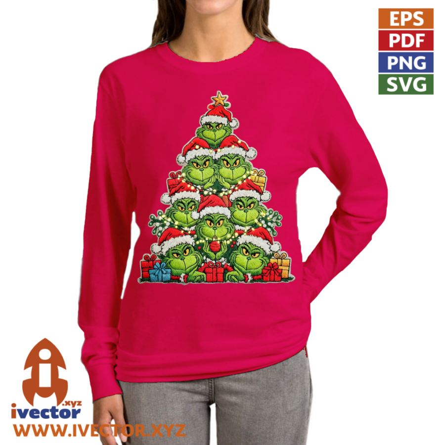 ROSTROS-PINO-NAVIDENO-GRINCH-CROCHE-PNG-ALTA-CALIDAD-P1 ROSTROS PINO NAVIDEÑO GRINCH CROCHE PNG ALTA CALIDAD