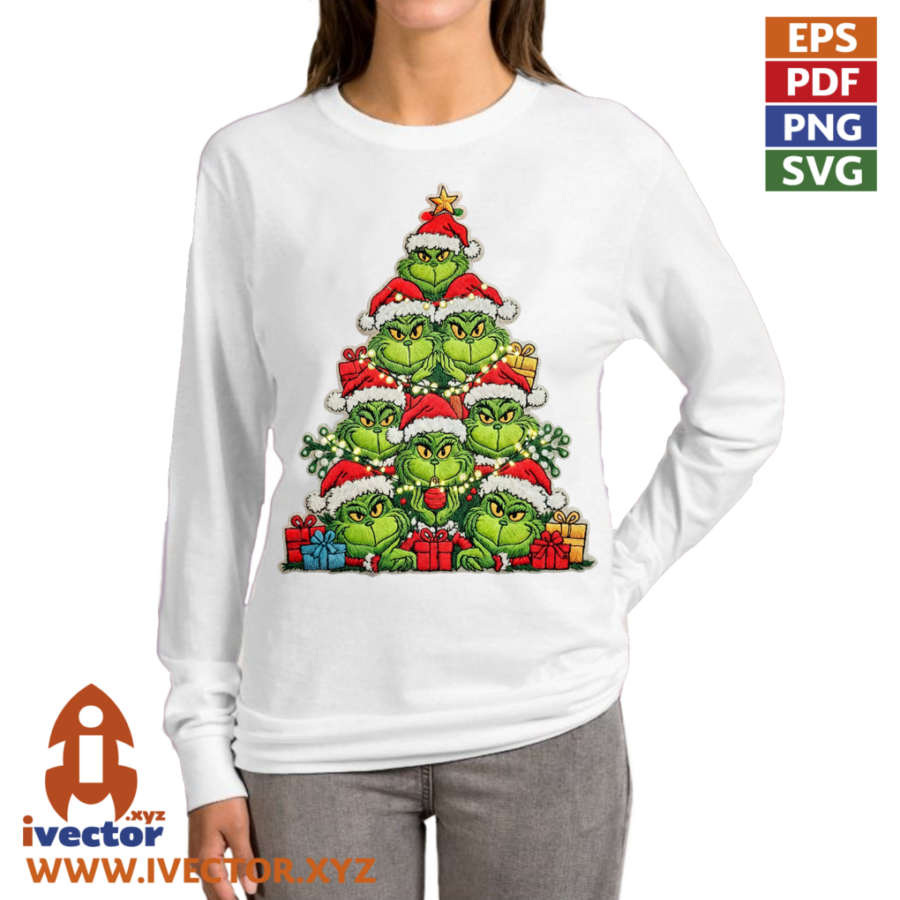 ROSTROS-PINO-NAVIDENO-GRINCH-CROCHE-PNG-ALTA-CALIDAD-P3 ROSTROS PINO NAVIDEÑO GRINCH CROCHE PNG ALTA CALIDAD