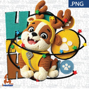 RUBBLE-PAW-PATROL-CHRISTMAS-PNG-ALTA-CALIDAD-CROCHET-300x300 VECTORES Y RECURSOS