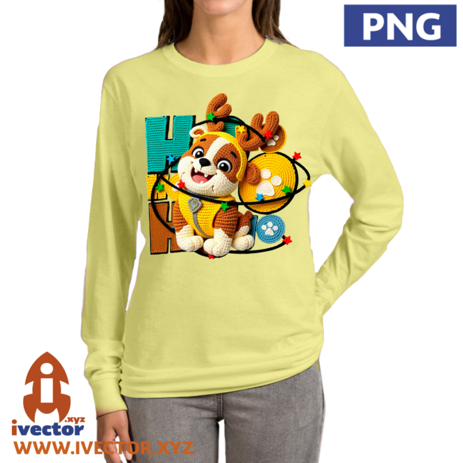 RUBBLE-PAW-PATROL-CHRISTMAS-PNG-ALTA-CALIDAD-CROCHET-p4 RUBBLE PAW PATROL CHRISTMAS PNG ALTA CALIDAD CROCHET