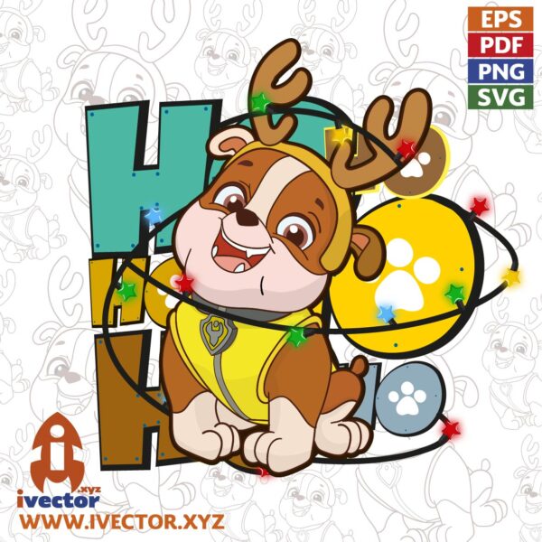 RUBBLE-PAW-PATROL-CHRISTMAS-VECTOR-EDITABLE-EPS-PDF-01-600x600 Ivector - Recursos Ilimitados DTF