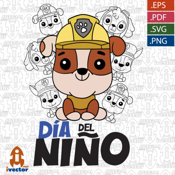 RUBBLE-PAW-PATROL-DIA-DEL-NINO-VECTOR1_Mesa-de-trabajo-1-600x600 Vectores completamente editables