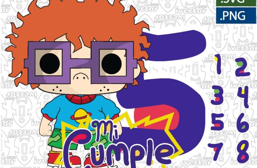 RUGRATS CARLITOS CUMPLEAÑOS NUMEROS VECTOR