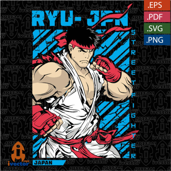 RYU-JAPAN-STREET-FIGHTER-VECTOR_Mesa-de-trabajo-1-600x600 Vectores completamente editables