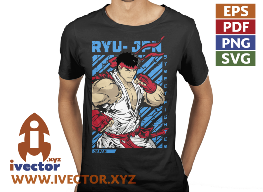 RYU-JAPAN-STREET-FIGHTER-VECTOR_P4 RYU JAPAN STREET FIGHTER VECTOR