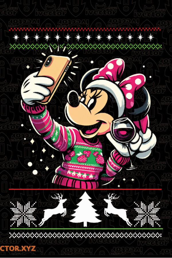 Ratoncita-Navidena-Selfie-con-Copa-–-Vector-Sueter-Ugly-Sweater-EPS-PDF-PNG-SVG-600x900 VECTORES Y RECURSOS