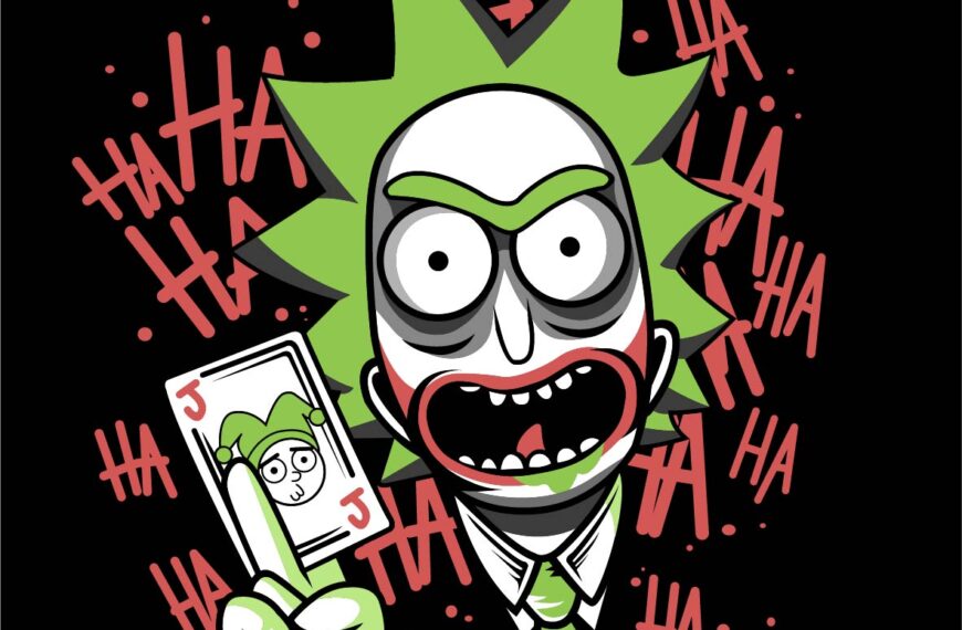 Rick y Morty Version Jocker eps pdf vector
