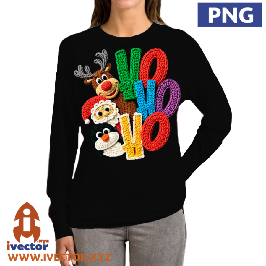 SANTA-RENO-PINGUINO-NAVIDENO-HO-HO-HO-CROCHET-PNG-p2 SANTA, RENO, PINGÜINO NAVIDEÑO HO HO HO CROCHET PNG