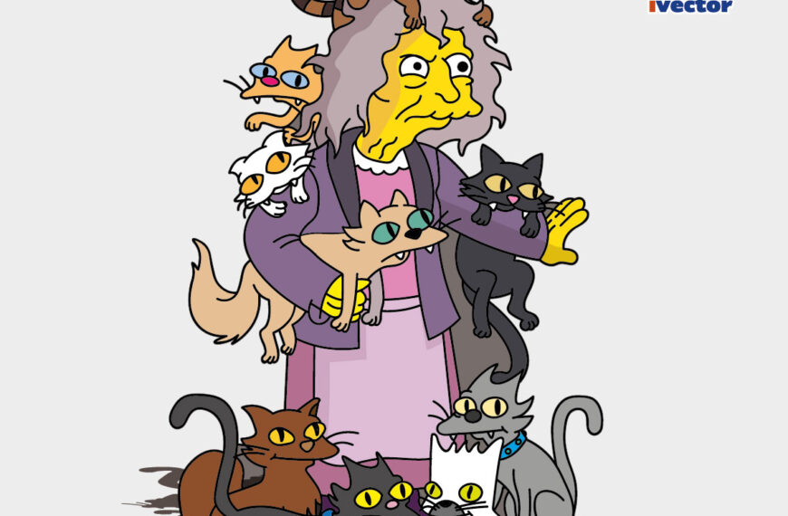 SEÑORA DE LOS GATOS FAMOSOS EPS PDF SIMPSON EDITABLE