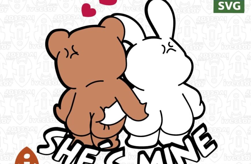 SHE IS MINE LOVE VECTOR EDITABLE