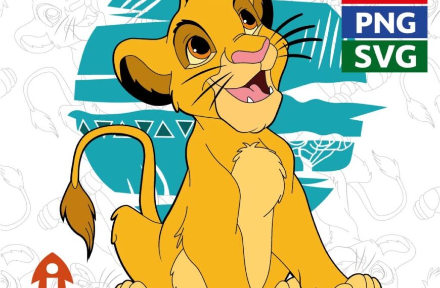 SIMBA REY LEON VECTOR EDITABLE EPS PDF SVG
