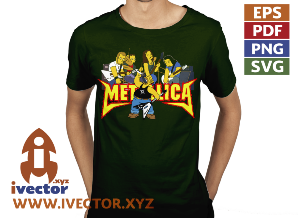 SIMPSON-METALICA-VECTOR-EDITABLE-P4 SIMPSON METALICA VECTOR EDITABLE