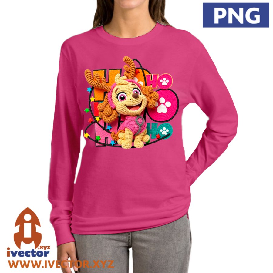 SKYE-PAW-PATROL-CHRISTMAS-CROCHET-ALTA-CALIDAD-P1 SKYE PAW PATROL CHRISTMAS CROCHET ALTA CALIDAD