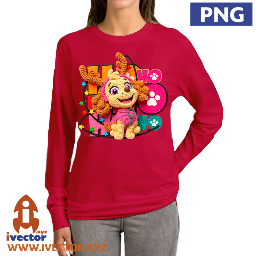 SKYE-PAW-PATROL-CHRISTMAS-CROCHET-ALTA-CALIDAD-P3 SKYE PAW PATROL CHRISTMAS CROCHET ALTA CALIDAD