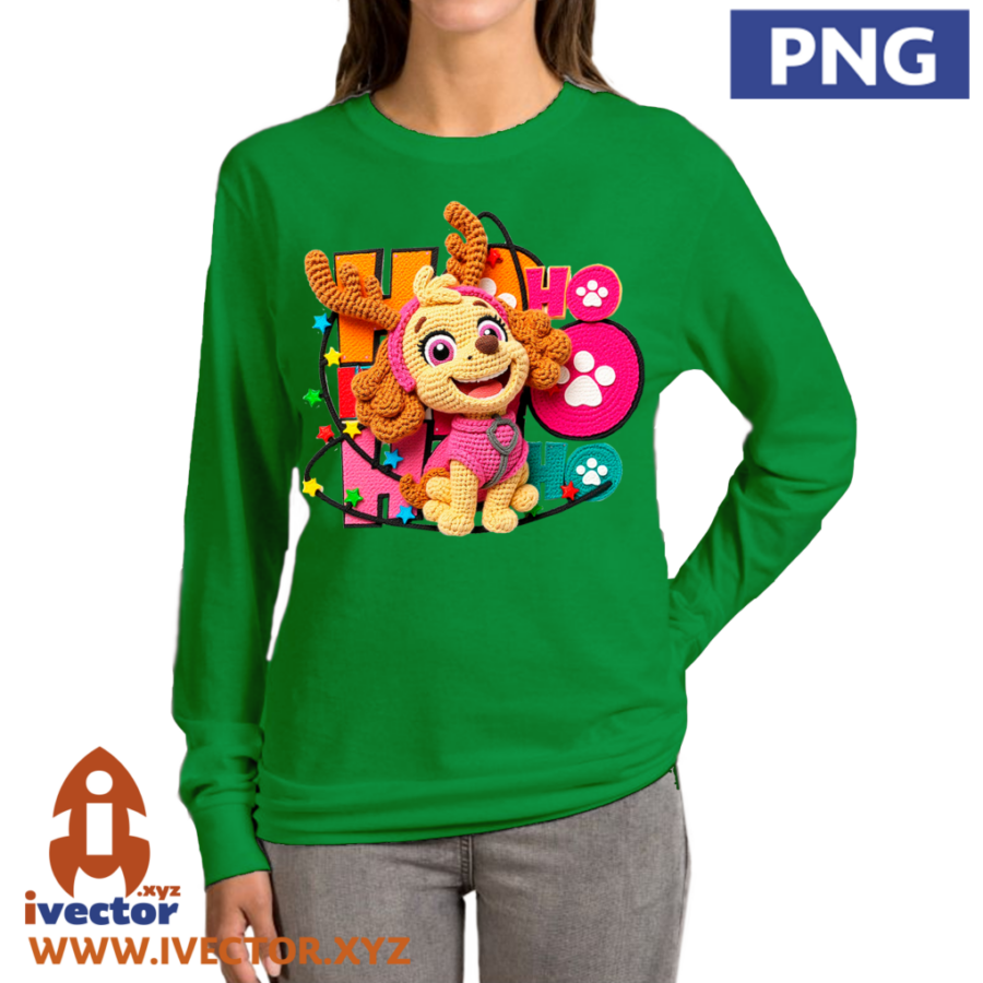 SKYE-PAW-PATROL-CHRISTMAS-CROCHET-ALTA-CALIDAD-P4 SKYE PAW PATROL CHRISTMAS CROCHET ALTA CALIDAD