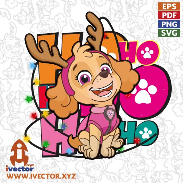SKYE-PAW-PATROL-CHRISTMAS-VECTOR-EDITABLE-EPS-PDF-01-600x600 Ivector - Recursos Ilimitados DTF