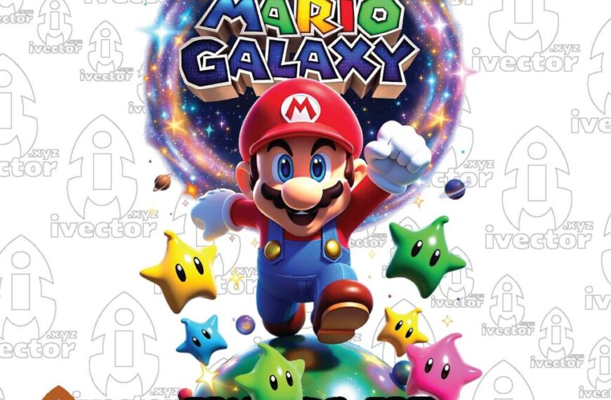MARIO GALAXI VECTOR PERSONAJES PSD EDITABLE