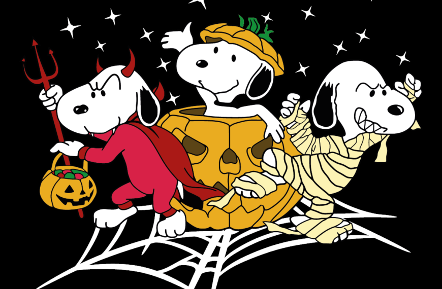 SNOOPY DISFRAZ HALLOWEEN VECTOR EPS PDF