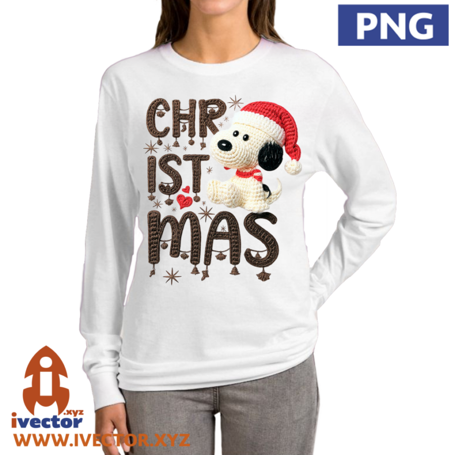 SNOOPY-NAVIDENO-CROCHET-PNG-01-P1 SNOOPY NAVIDEÑO CROCHET PNG