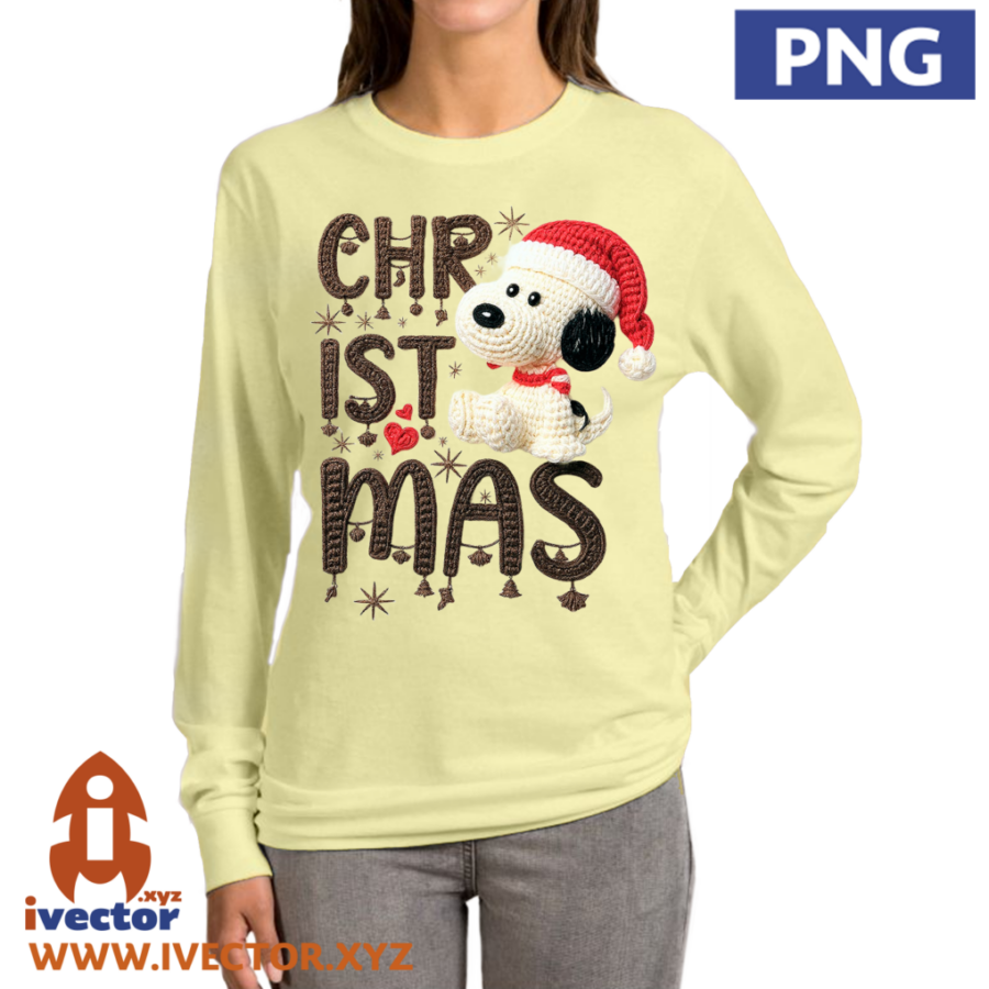 SNOOPY-NAVIDENO-CROCHET-PNG-01-P2 SNOOPY NAVIDEÑO CROCHET PNG