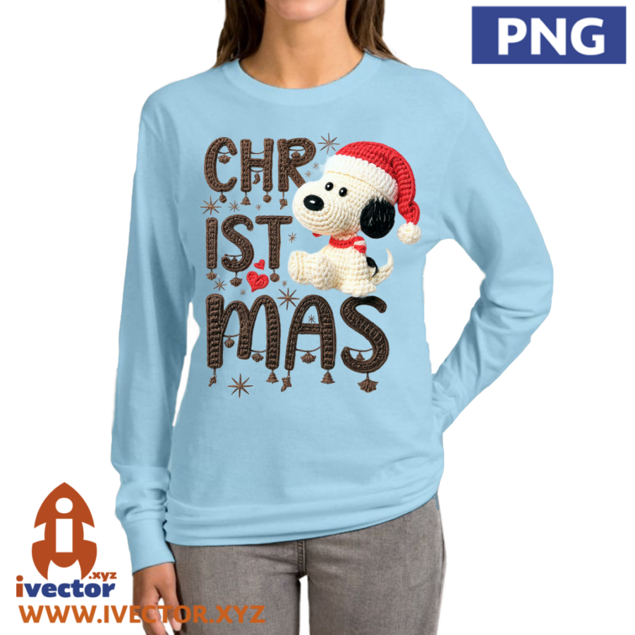 SNOOPY-NAVIDENO-CROCHET-PNG-01-P3 SNOOPY NAVIDEÑO CROCHET PNG