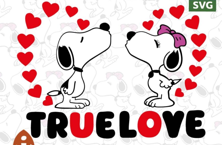 SNOOPY TRUE LOVE VECTOR EDITABLE