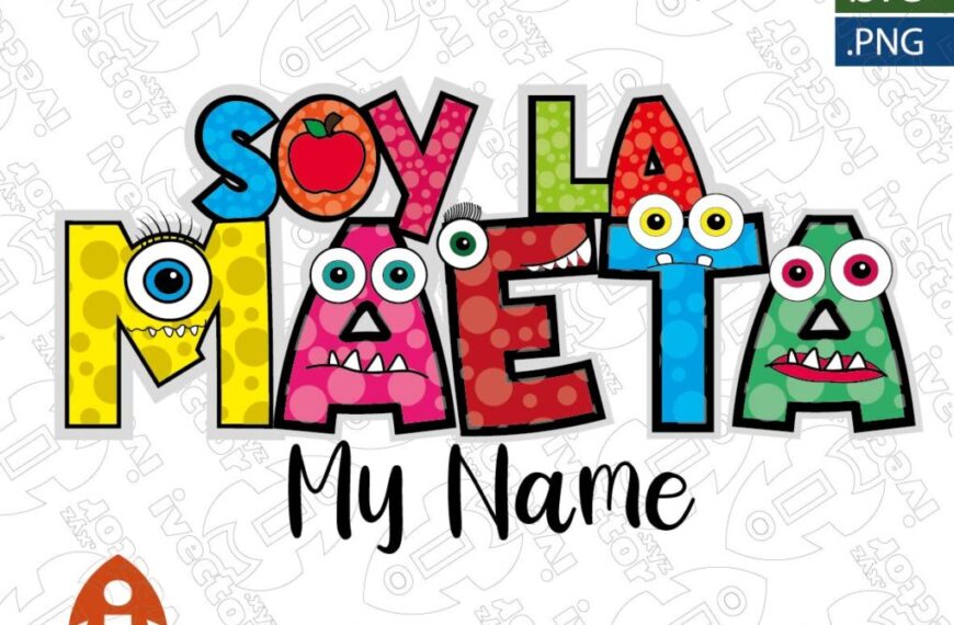 SOY LA MAETA MONSTRUOS VECTOR EDITABLE EPS PDF