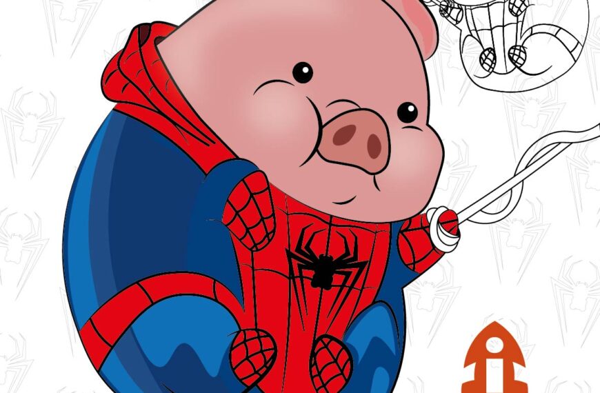 SPIDER PIG PUERCO ARAÑA VECTOR EPS PDF