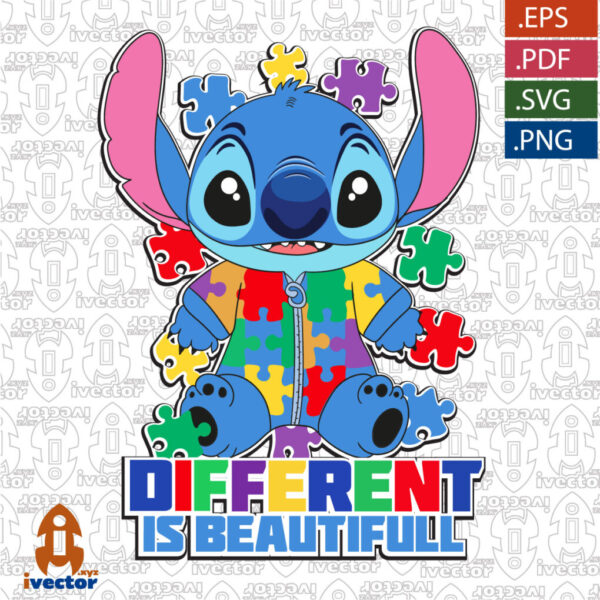 STITCH-AUTISMO-DIFFERENT-IS-BEATUFUL_Mesa-de-trabajo-1-600x600 Ivector - Recursos Ilimitados DTF