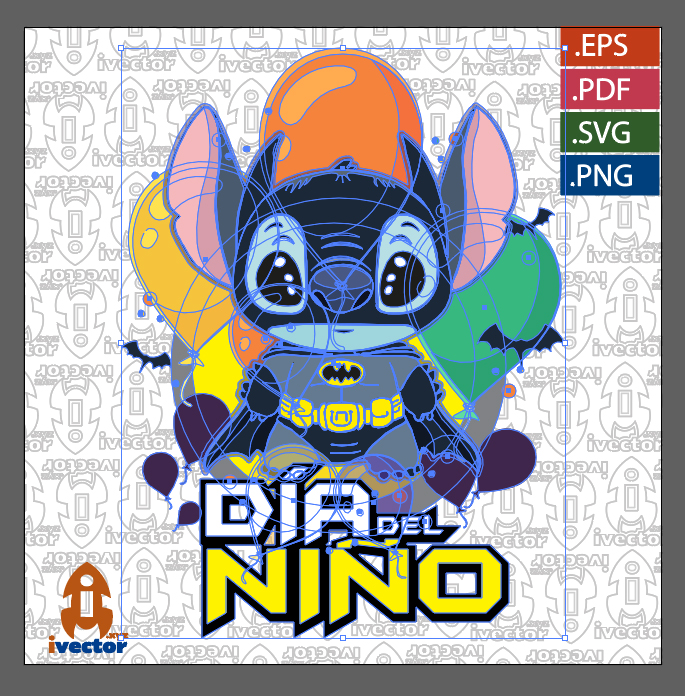STITCH-BATMAN-DIA-DEL-NINO-VECTOR-EDITABLE_p1 STITCH BATMAN DIA DEL NIÑO VECTOR EDITABLE