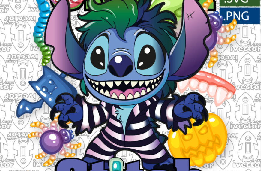 STITCH BEETLEJUICE VECTOR EDITABLE