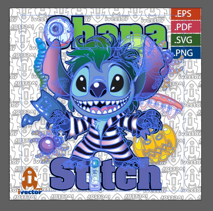 STITCH-BEETLEJUICE-VECTOR-EDITABLE_P1 STITCH BEETLEJUICE VECTOR EDITABLE