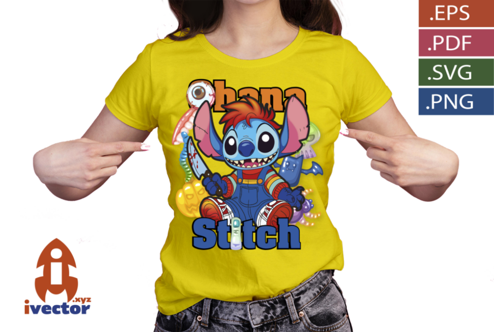 STITCH-CHUCKY-VECTOR-EDITABLE_P3 STITCH CHUCKY VECTOR EDITABLE